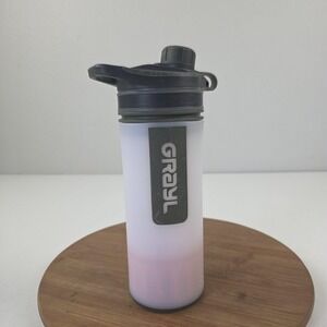 GRAYL GeoPress Water Purifier Bottle White Camping Hiking Backpacking Travel